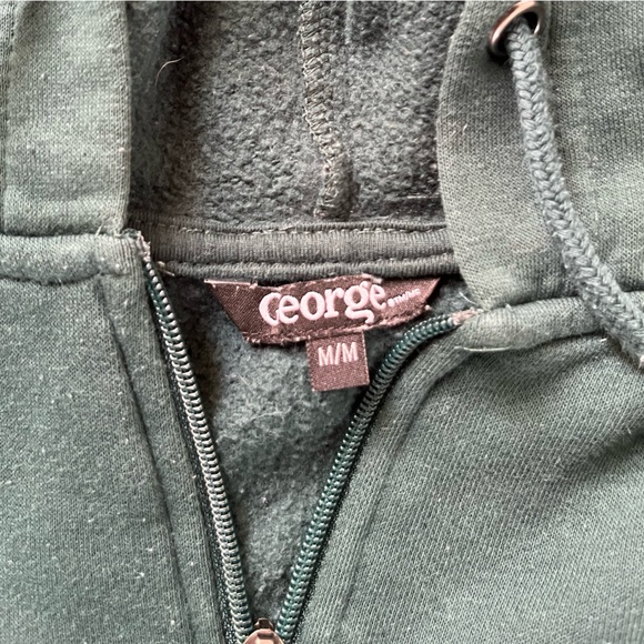 Green zip up sweatshirt - Picture 2 of 3